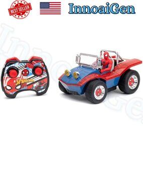 Jada Toys Marvel Spider-Man Buggy R/C Turbo Boost Remote Control Vehicle New NWB